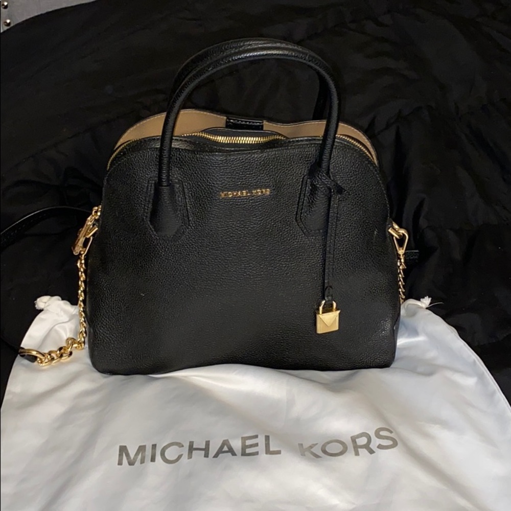 Black Michael Kors dome bag
